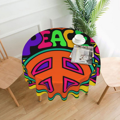 Miera ziedu jauda galdauts Dārza kvadrātveida apdrukāts galda pārklājs ballīte vairumtirdzniecība aizsardzība poliestera galdauts mājas dekorēšana