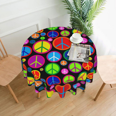 Miera ziedu jauda galdauts Dārza kvadrātveida apdrukāts galda pārklājs ballīte vairumtirdzniecība aizsardzība poliestera galdauts mājas dekorēšana