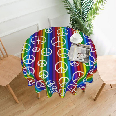 Miera ziedu jauda galdauts Dārza kvadrātveida apdrukāts galda pārklājs ballīte vairumtirdzniecība aizsardzība poliestera galdauts mājas dekorēšana