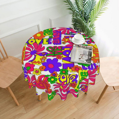 Miera ziedu jauda galdauts Dārza kvadrātveida apdrukāts galda pārklājs ballīte vairumtirdzniecība aizsardzība poliestera galdauts mājas dekorēšana