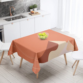 Mūsdienīga minimālisma stila ūdensnecaurlaidīgs galdauts Abstrakts galda pārklājs Mājas virtuves apdare Prettraipu ēdamgalds Nappe De Table