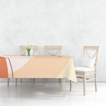 Модерен минималистичен стил Водоустойчива покривка за маса Абстрактна покривка за маса Декорация за домашна кухня Анти-петна Маса за хранене Nappe De Table