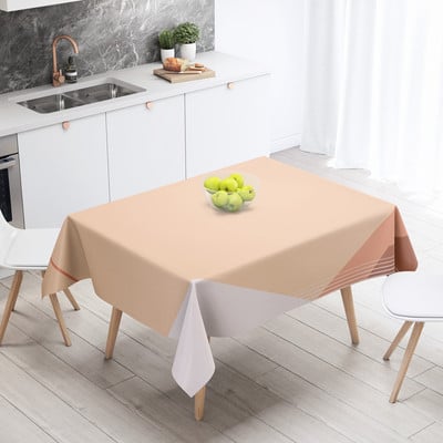 Mūsdienīga minimālisma stila ūdensnecaurlaidīgs galdauts Abstrakts galda pārklājs Mājas virtuves apdare Prettraipu ēdamgalds Nappe De Table