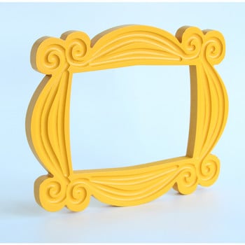 ZK30 TV Series Friends Ръчно изработена Monica рамка за врата Дървени жълти рамки за снимки Колекционерска колекция за домашен декор Косплей подарък