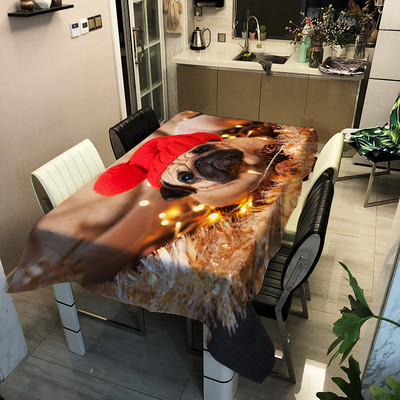 Dzīvnieki Kaķi Mājdzīvnieki Tīģeris Lauva Suns Zirgs Ūdensnecaurlaidīgs Poliestera Taisnstūrveida galdauti Kāzu Galda pārklājs Āra Piknika Paklājiņš