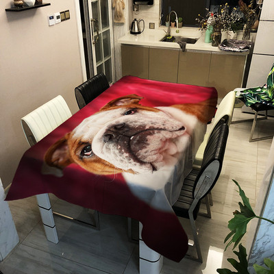 Dzīvnieki Kaķi Mājdzīvnieki Tīģeris Lauva Suns Zirgs Ūdensnecaurlaidīgs Poliestera Taisnstūrveida galdauti Kāzu Galda pārklājs Āra Piknika Paklājiņš