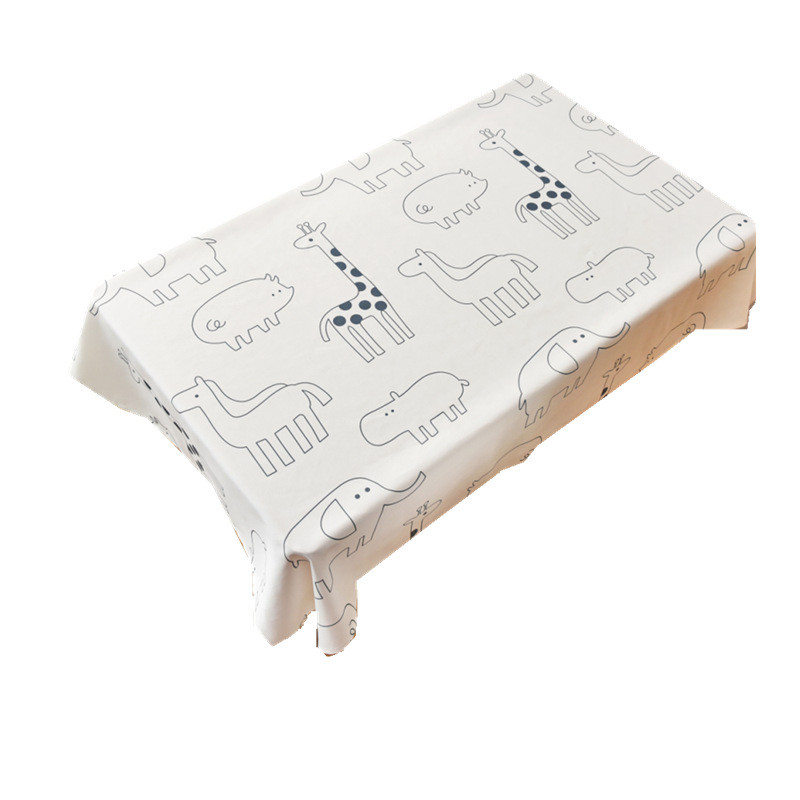 Nordic stílusú terítő vízálló oxfordi terítő téglalap alakú szoba dekoráció Esztétikus esküvői dekoráció szoba kandalló Mesa