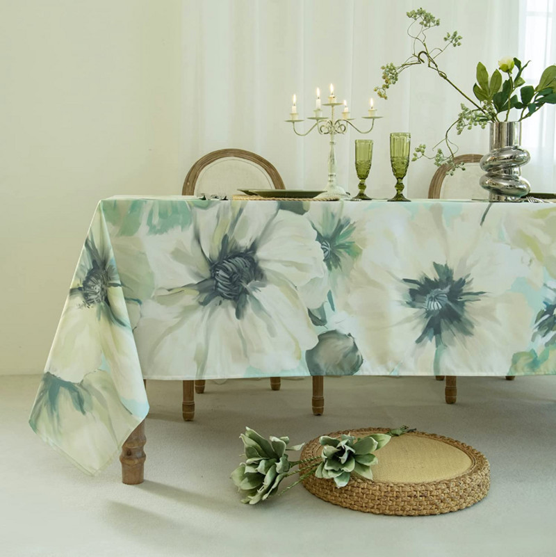 Nordic stílusú terítő vízálló oxfordi terítő téglalap alakú szoba dekoráció Esztétikus esküvői dekoráció szoba kandalló Mesa