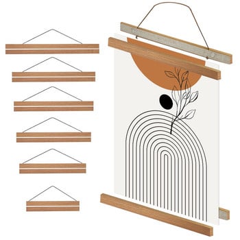 Μαγνητική ξύλινη κρεμάστρα εικόνων Κορνίζες αφίσες Φωτογραφίες τοίχου Εκτυπώσεις καμβά Πίνακες ζωγραφικής από ξύλο πεύκου τικ Διακόσμηση σπιτιού στο σαλόνι