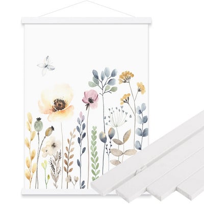 Mágneses fából készült akasztókeretek poszterek fotók falfestmények vászonnyomatok festmények tíkfa fenyőfa Nappali lakberendezés