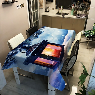 Paplūdimio pajūrio staltiesė Poliesterio spauda vandeniui atspari alyvai atspari namų stačiakampė vakarėlio stalo danga Staltiesė lauko iškylai