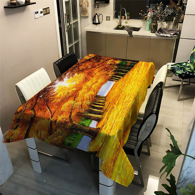 Paplūdimio pajūrio staltiesė Poliesterio spauda vandeniui atspari alyvai atspari namų stačiakampė vakarėlio stalo danga Staltiesė lauko iškylai