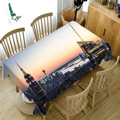 Paplūdimio pajūrio staltiesė Poliesterio spauda vandeniui atspari alyvai atspari namų stačiakampė vakarėlio stalo danga Staltiesė lauko iškylai