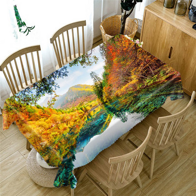 Paplūdimio pajūrio staltiesė Poliesterio spauda vandeniui atspari alyvai atspari namų stačiakampė vakarėlio stalo danga Staltiesė lauko iškylai