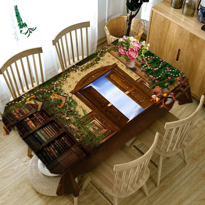 Paplūdimio pajūrio staltiesė Poliesterio spauda vandeniui atspari alyvai atspari namų stačiakampė vakarėlio stalo danga Staltiesė lauko iškylai