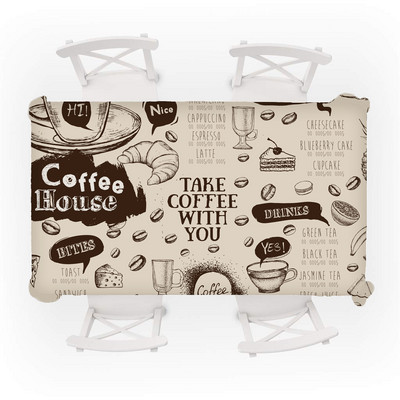 Laudlina mudel Retrokohv Veekindel söögilaua tseremoonia kaunistus Ristkülikukujuline laudlina Köök Restoran Peokaunistus