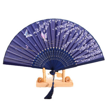 Αντίκες πτυσσόμενος ανεμιστήρας από μπαμπού Hanfu Folding Fan Φοιτητικός χορευτικός δώρο Ανεμιστήρας Αντίκες γιαπωνέζικο σκάλισμα βεντάλιας Θαυμαστές γάμου