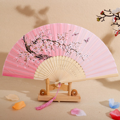 Antikvariāts saliekams bambusa roku ventilators Hanfu saliekamais ventilators studentu deju priekšnesums dāvanu ventilators antīks japāņu vēdekļu grebšanas kāzu ventilators
