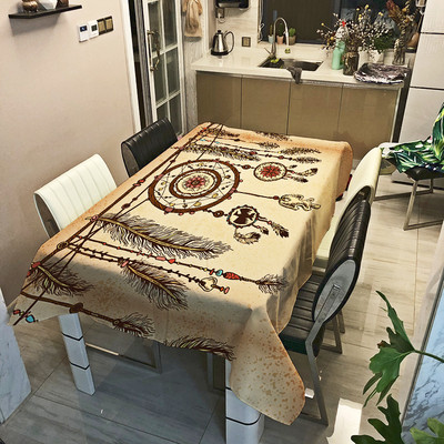 Bohemian Dreamcatcher Покривка за трапезария Водоустойчива домашна кухня Банкет Сватбена декорация Покривало за маса Nappe De Table Tischdecke