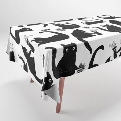 Fantastisks raksts pēc raksta Krāsains apdrukāts galdauts mājas dekors Taisnstūrveida ballītes kāzu dekors Galdauts Nappe De Table