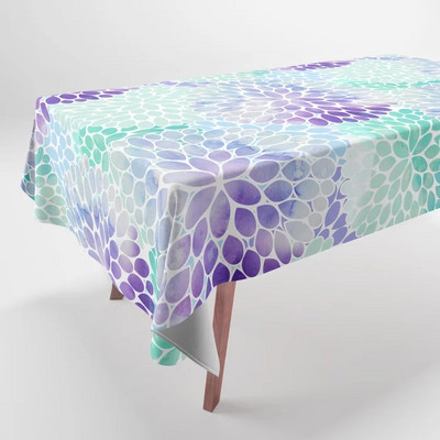 Fantastisks raksts pēc raksta Krāsains apdrukāts galdauts mājas dekors Taisnstūrveida ballītes kāzu dekors Galdauts Nappe De Table