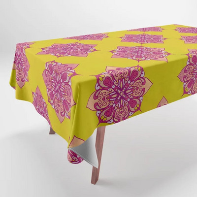 Fantastisks raksts pēc raksta Krāsains apdrukāts galdauts mājas dekors Taisnstūrveida ballītes kāzu dekors Galdauts Nappe De Table