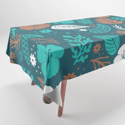 Fantastisks raksts pēc raksta Krāsains apdrukāts galdauts mājas dekors Taisnstūrveida ballītes kāzu dekors Galdauts Nappe De Table