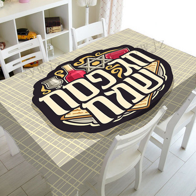 Priecīgus Pasā ūdensizturīgs galdauts dzimšanas dienas kāzu ballītes dekors Taisnstūra galdauts virtuves galds Covor dekorācijas galda paklājiņš