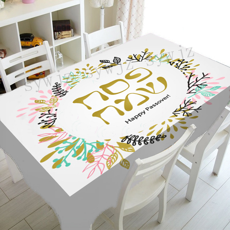 Priecīgus Pasā ūdensizturīgs galdauts dzimšanas dienas kāzu ballītes dekors Taisnstūra galdauts virtuves galds Covor dekorācijas galda paklājiņš