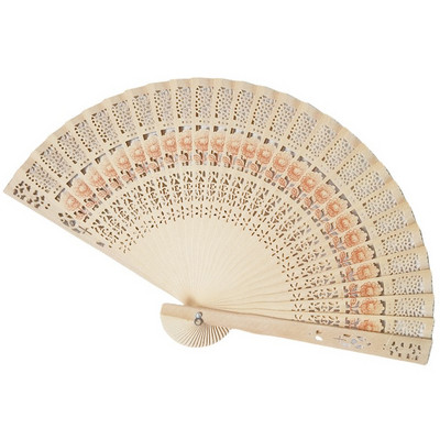 Mados vestuvės rankomis kvapnus vakarėlis raižytas bambuko sulankstomas vėduoklė Kiniška medinė vėduoklė Vintažinis tuščiaviduris senovinis sulankstomas ventiliatorius