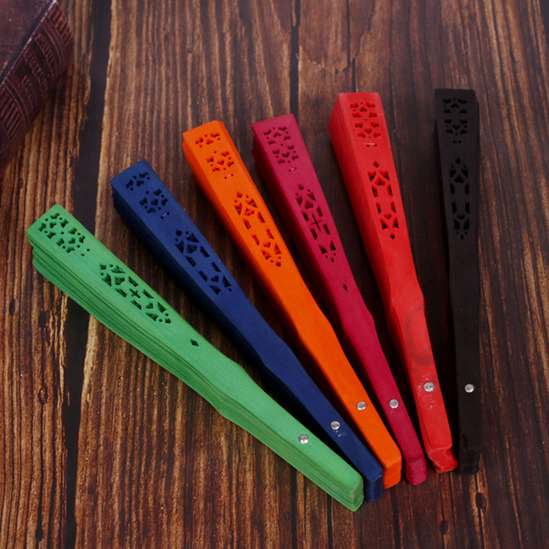 Mados vestuvės rankomis kvapnus vakarėlis raižytas bambuko sulankstomas vėduoklė Kiniška medinė vėduoklė Vintažinis tuščiaviduris senovinis sulankstomas ventiliatorius