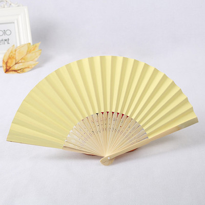 Karštas naujas 7 colių rankinis ventiliatorius, sulankstomas popierinis ventiliatorius, vasaros raštas, sulankstomas šokių vestuvių vakarėlis, nėriniai, šilkas, sulankstomas, vientisas 18 spalvų ventiliatorius