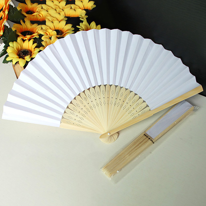 Karštas naujas 7 colių rankinis ventiliatorius, sulankstomas popierinis ventiliatorius, vasaros raštas, sulankstomas šokių vestuvių vakarėlis, nėriniai, šilkas, sulankstomas, vientisas 18 spalvų ventiliatorius