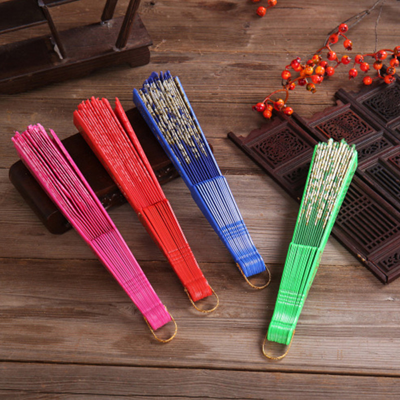 Must vintage kokkupandav käeshoitav lehvikpits pulm käsitantsu fännipidu siidist lehvikud luksuslik mood hispaania stiilis tempeldisain