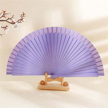 Испански обикновен сгъваем вентилатор от чисто дърво Модерен минималистичен реквизит Класически танцови изпълнения Персонализиран ръчен вентилатор Art Craft Домашни орнаменти
