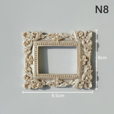 Ins Golden Retro mazs foto rāmis Foto rekvizīti Rāmis Rotājumi Mājas dekorēšana Foto rekvizīti Nagu kosmētika Fotografēšanas dekorēšana