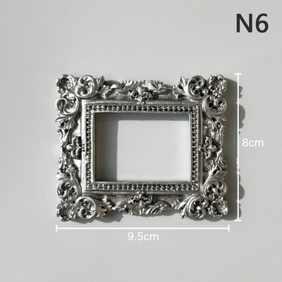 Ins Golden Retro mazs foto rāmis Foto rekvizīti Rāmis Rotājumi Mājas dekorēšana Foto rekvizīti Nagu kosmētika Fotografēšanas dekorēšana