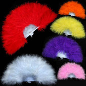 Ar rokām darināta salocīta spalvu ventilatora izrāde ballīte DIY rekvizītu istabas rotājumi Mājas amatniecība Dāvanas Dejas Līgavas Kāzas Helovīna dekorēšana