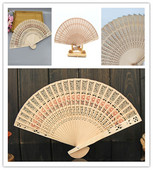 Sklopiva uniseks putna prijenosna drvena ručna sklopiva lepeza od bambusa s printom cvijeta