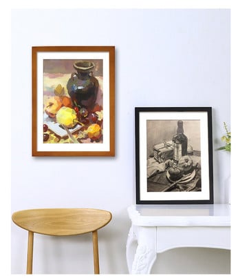 Μασίφ ξύλινη κορνίζα για εικόνες Πίνακες Διακόσμηση τοίχου A4 A3 Siza Όμορφη Μαύρο Λευκό Κόκκινο Μπλε Καφέ Κορνίζα