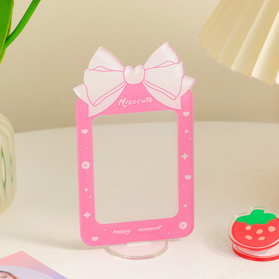 Θήκη φωτογραφιών Βάση προβολής κάρτας Χριστουγεννιάτικης κάρτας Πλαίσιο φωτογραφικής κάρτας Διακόσμηση επιφάνειας εργασίας Ακρυλικό Σειρά λουλουδιών Προστασία γλυκών φωτογραφιών