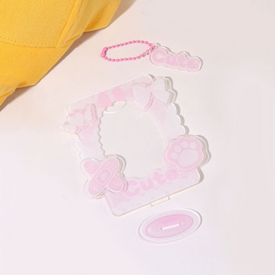 Θήκη φωτογραφιών Βάση προβολής κάρτας Χριστουγεννιάτικης κάρτας Πλαίσιο φωτογραφικής κάρτας Διακόσμηση επιφάνειας εργασίας Ακρυλικό Σειρά λουλουδιών Προστασία γλυκών φωτογραφιών