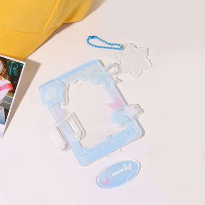 Θήκη φωτογραφιών Βάση προβολής κάρτας Χριστουγεννιάτικης κάρτας Πλαίσιο φωτογραφικής κάρτας Διακόσμηση επιφάνειας εργασίας Ακρυλικό Σειρά λουλουδιών Προστασία γλυκών φωτογραφιών