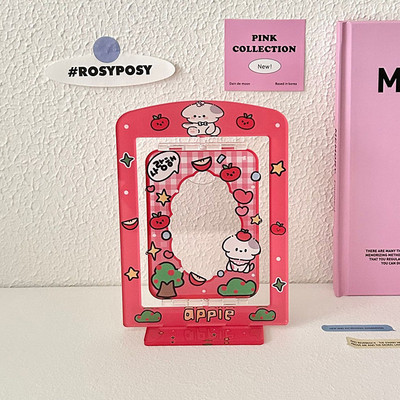 Θήκη φωτογραφιών Βάση προβολής κάρτας Χριστουγεννιάτικης κάρτας Πλαίσιο φωτογραφικής κάρτας Διακόσμηση επιφάνειας εργασίας Ακρυλικό Σειρά λουλουδιών Προστασία γλυκών φωτογραφιών