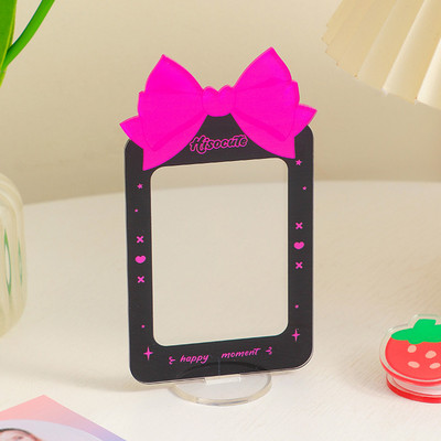 Θήκη φωτογραφιών Βάση προβολής κάρτας Χριστουγεννιάτικης κάρτας Πλαίσιο φωτογραφικής κάρτας Διακόσμηση επιφάνειας εργασίας Ακρυλικό Σειρά λουλουδιών Προστασία γλυκών φωτογραφιών