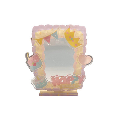 Θήκη φωτογραφιών Βάση προβολής κάρτας Χριστουγεννιάτικης κάρτας Πλαίσιο φωτογραφικής κάρτας Διακόσμηση επιφάνειας εργασίας Ακρυλικό Σειρά λουλουδιών Προστασία γλυκών φωτογραφιών