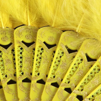 Вентилатор от сватбени пера Ръчно изработени ветрила от перца от испанска дантела за подарък за сватбено тържество Китайски луксозен сватбен декор