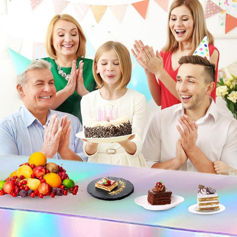 Sudraba galdauts Dzirkstošs galdauts Ūdensizturīgs eļļas necaurlaidīgs galda pārklājs Galda noformējums Mākslas un amatniecības projekti Iekštelpu aktivitātes