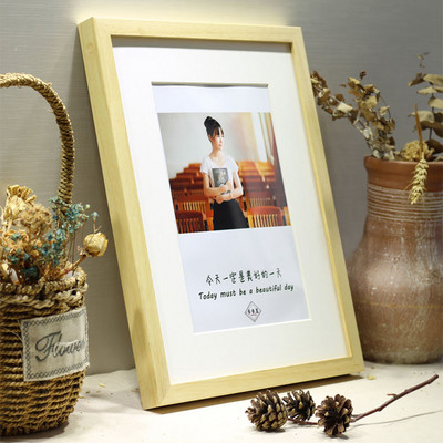 Melns, balts koka krāsains attēlu foto rāmis A4 A3 koka rāmis Dabs, ciets sienas stiprinājuma aparatūra, iekļauta bez kartona