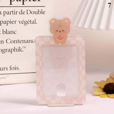 INS 3-tolline akrüülist pildiraam läbipaistev fotokaart ekraanihoidik lauaarvuti kaunistus idol foto varrukad kaitseümbris